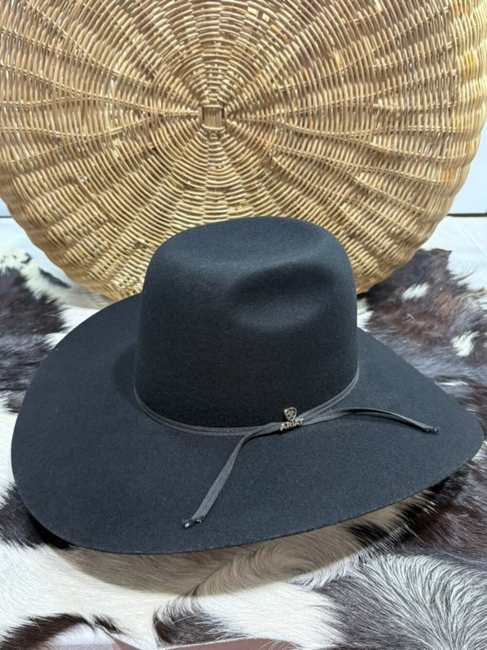 Ariat Black Wool Cowboy Hat - Boss 7 3/8
